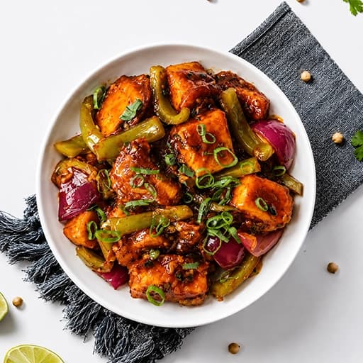 Chilli Paneer (Dry) cooked by a ChefKart chef
