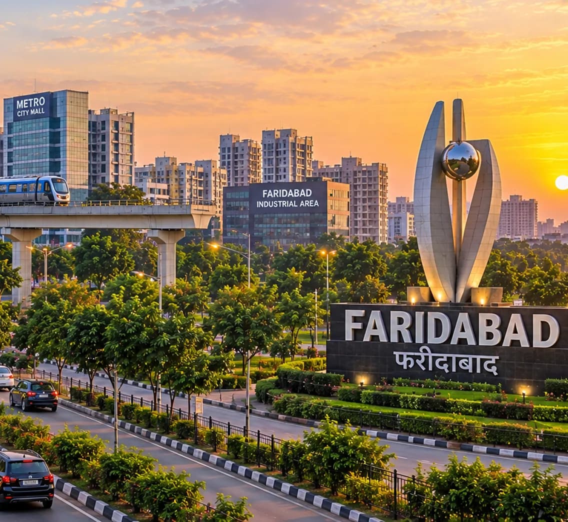 Faridabad city view