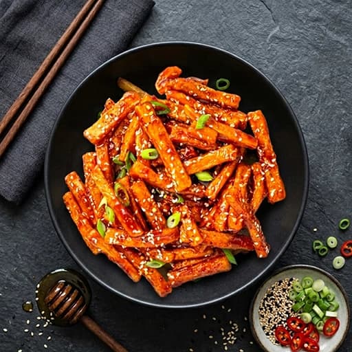 Honey Chilli Potato cooked by a ChefKart chef
